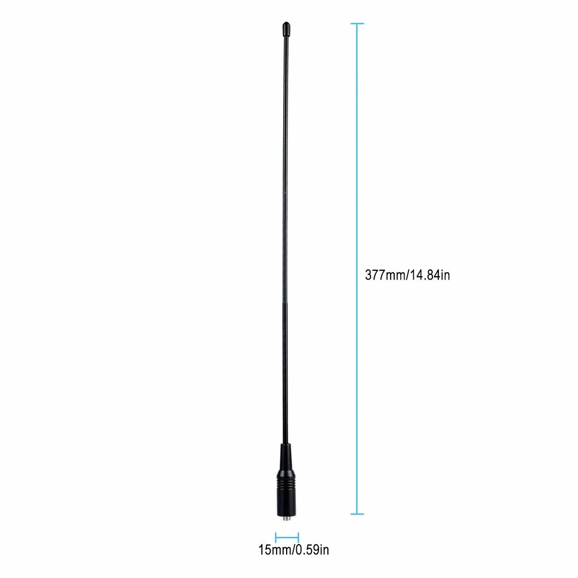 Retevis RT771 Walkie Talkie Antena SMA-F Banda Dual VHF/UHF 144/430 MHz Compatible con Walkie Talkie Retevis RT5R RT5 RT5RV RT7 RT21 Baofeng UV-5R UV-5RA BF-888S WOUXUN Sunreal (1 Pacs)