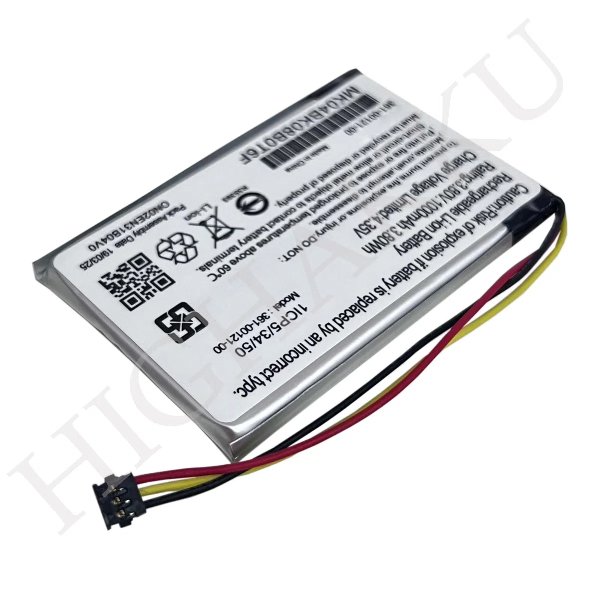 Batería de repuesto 361-00121-00 compatible con Gar-min Edge 830, rastreador GPS 530, dispositivos de navegación
