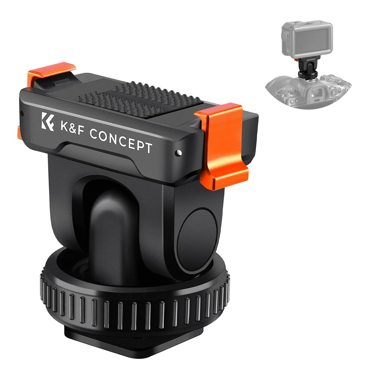 K&F Concept Soporte Adaptador Magnético con Zapata Fría para dji Osmo 360, Action 5 Pro, Adaptador Soporte de Expansión con Zapata Fría, Rosca 1/4" Compatible con dji Osmo 360, Action 5 Pro/4/3