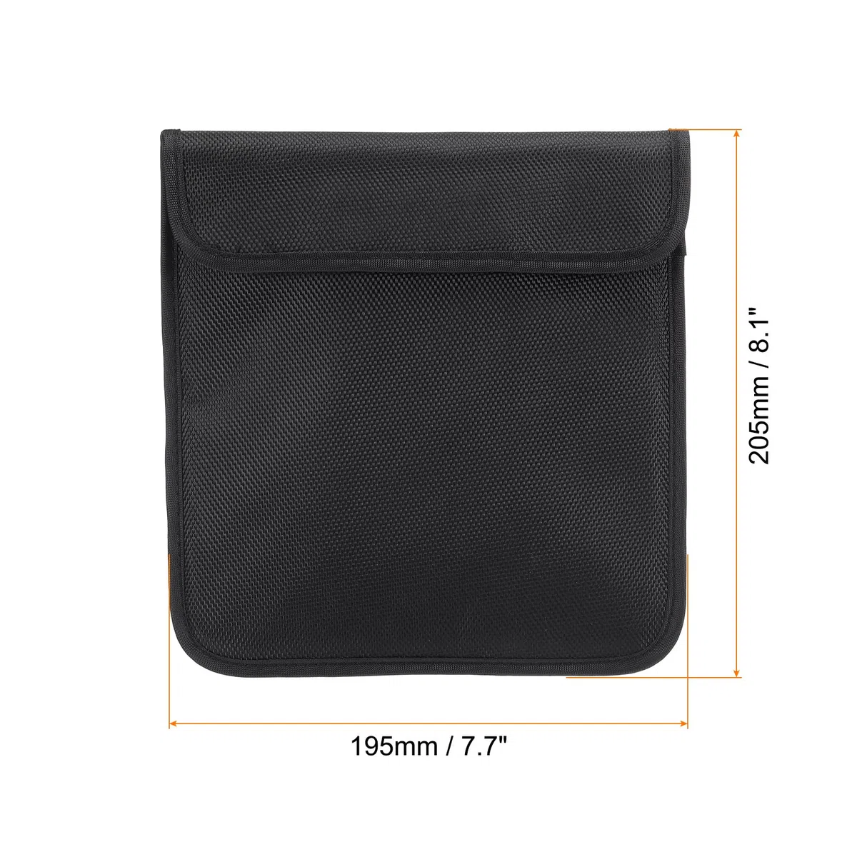 PATIKIL 205x195mm Cámara Filtro Estuche, 2 Paquete 1 Bolsillo Filtro Estuche Bolsa Agua Resistente Polvo Prueba Filtro Transporte Bolsa para Fotografía Filtro Almacenamiento, Negro