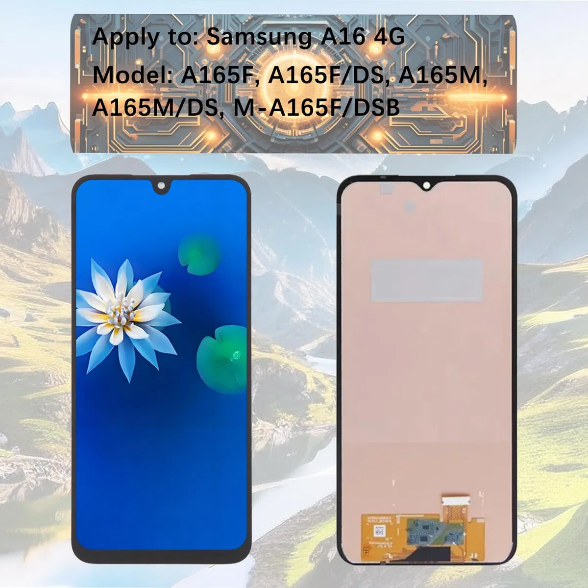 H&LYCYJ Pantalla de repuesto para Samsung Galaxy A16 4G TFT A165F A165F/DS A165M A165M/DS Pantalla LCD de repuesto con kit