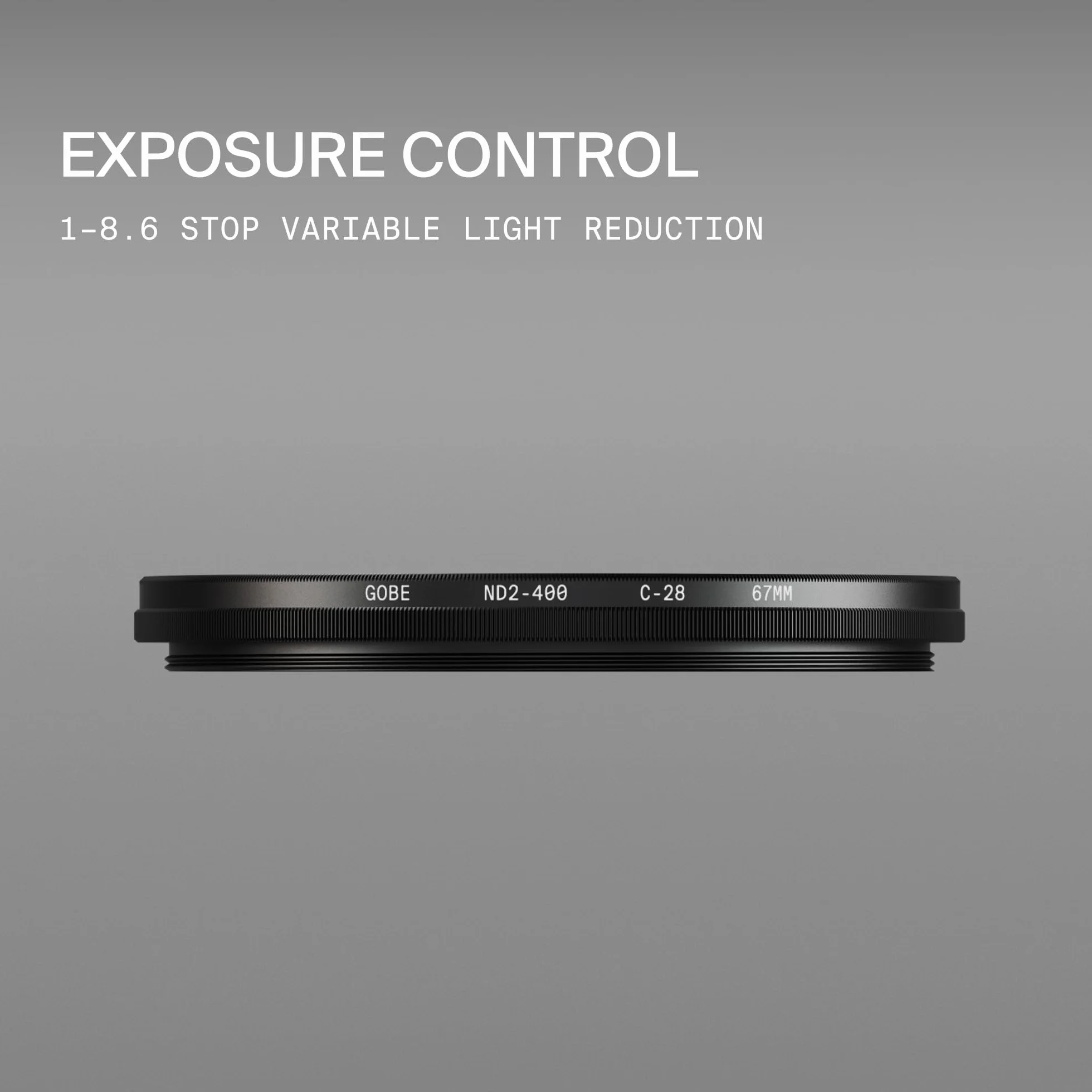 Gobe - Filtro para Objetivo Variable ND 77 mm