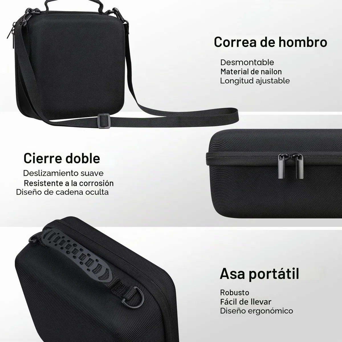 RAIALL Funda para cámara Canon EOS 2000D/4000D DSLR/R50/R50V/R100/250D/R10/R6 Mark II/R8/R5/ Nikon D7500/ para cámara DSLR Sony, Funda rígida de Transporte, Bolsa Protectora de Viaje, Negro.