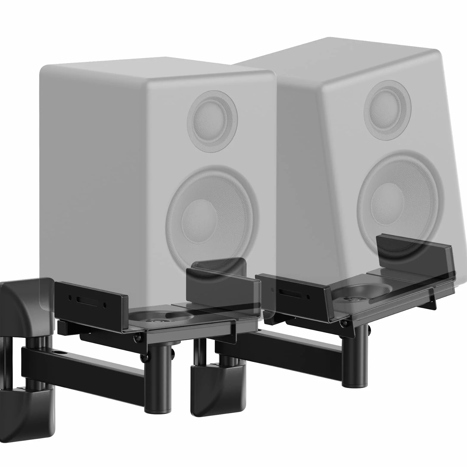 PUTORSEN Soporte de Pared para Altavoces, Paquete Universal de 2 Soportes para Home Cinema, Monitor Audio, Carga máx. 25 kg,
