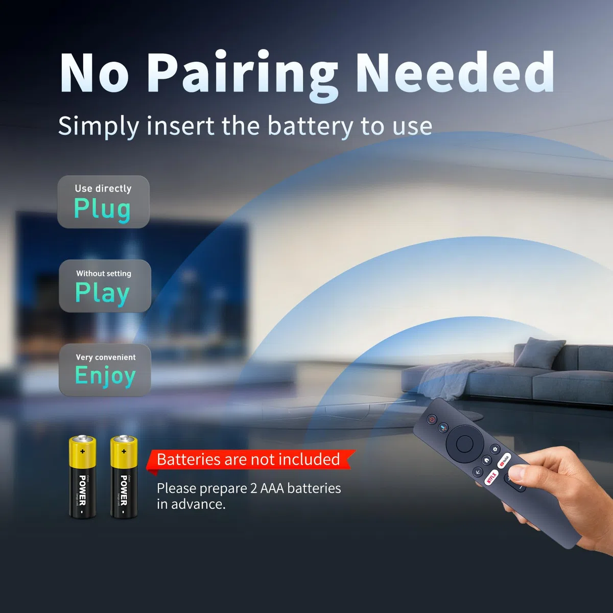 Mando a distancia para Xiaomi Smart Projector L1 Pro - Mando a distancia de repuesto para proyector Full HD 1080P