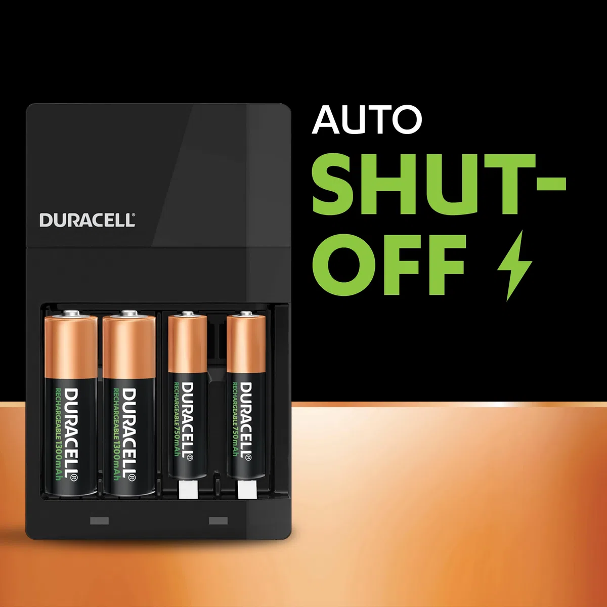 Duracell Cargador de batería de 4 horas con 2 AA y 2 AAA