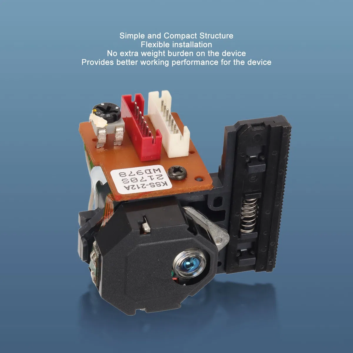 Pieza de Reparación de Repuesto de Lente óptica, Lente óptica de Reproductor KSS 210A 212B 150 con Alta Estabilidad para Mecanismo de CD/VCD