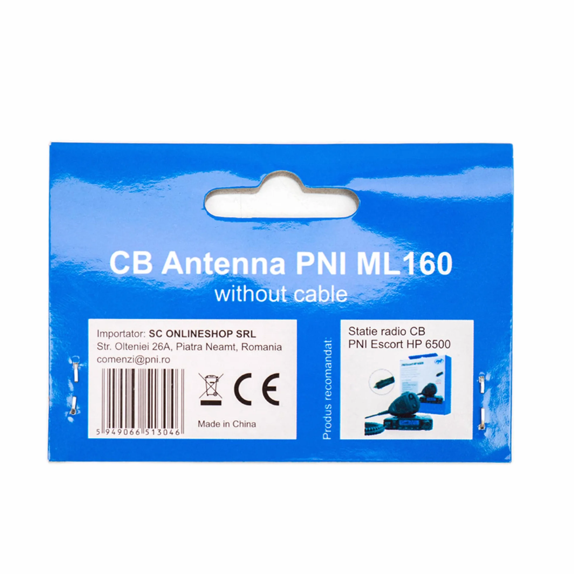 Antenna CB PNI ML160, 145 cm de Largo, sin Cable, Compatible con Cualquier Radio CB
