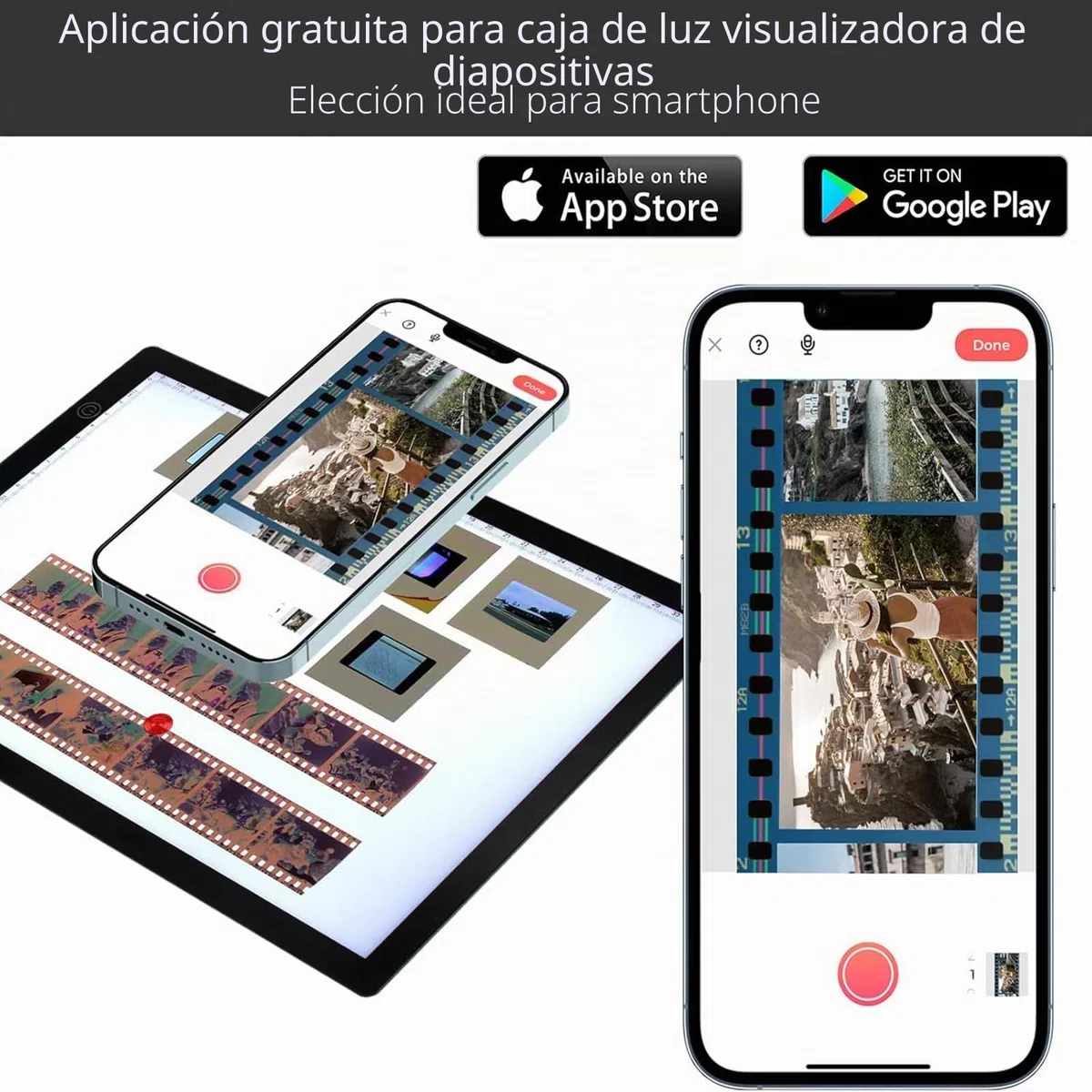 Almohadilla de luz de visión deslizante para diapositivas y escaneo negativo de películas, retroiluminación magnética ultrafina de tamaño A4 para dibujo de tatuajes, bocetos, plantillas