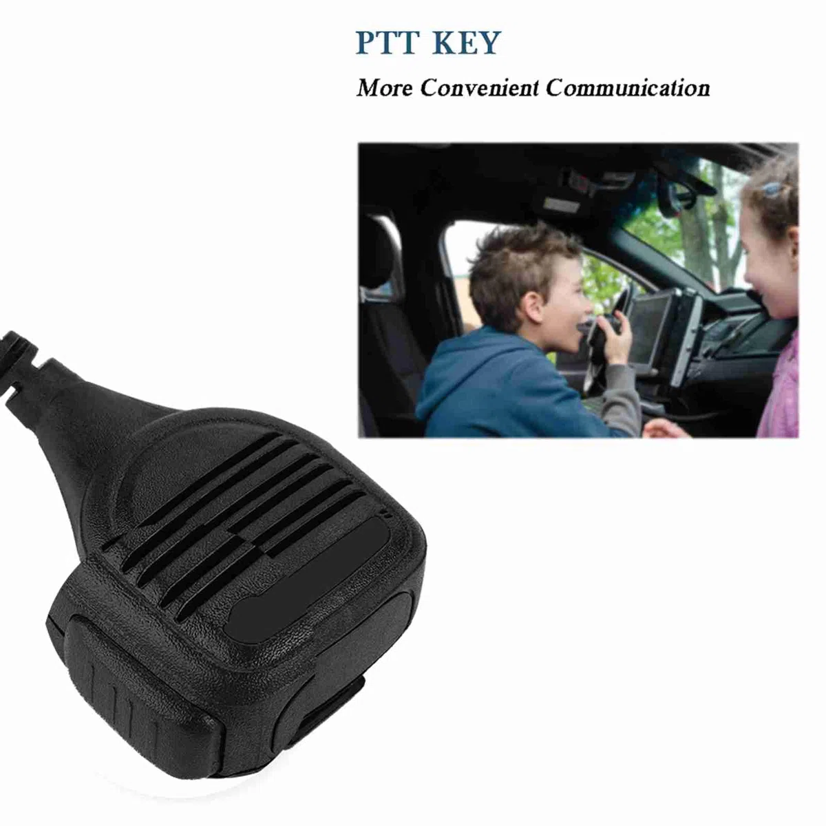 Bewinner Walkie Talkie Speaker para Alta Sensibilidad CB Radio Speaker con Cable Flexible PTT para Walkie Talkie PRO5150, GP338, GP330, GP680, HT750, GP340