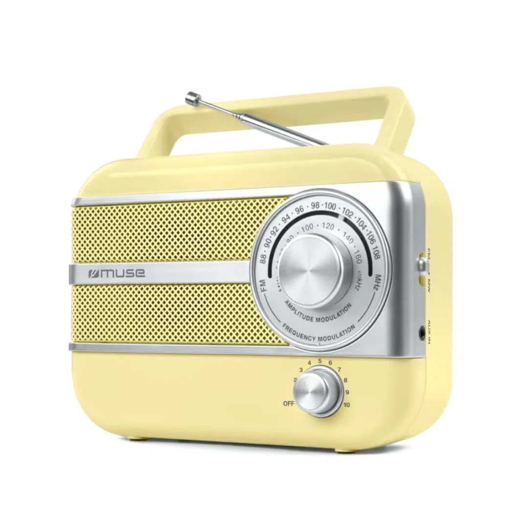 Muse M-056 SC Amarillo - Radio Portátil Vintage
