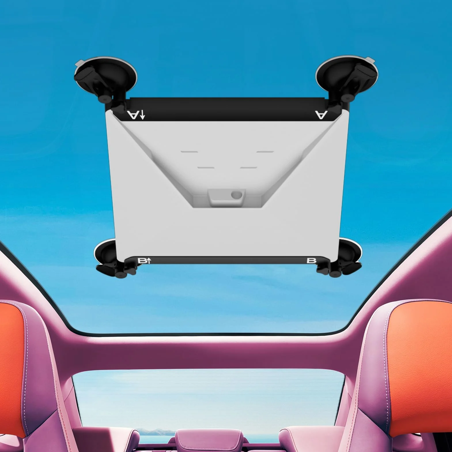 Mwin Soporte de Ventosa Starlink Mini - Soporte de baca para Accesorios Starlink Mini para Ventanas y techos corredizos Compatible con Coches, caravanas, Barcos y Camiones