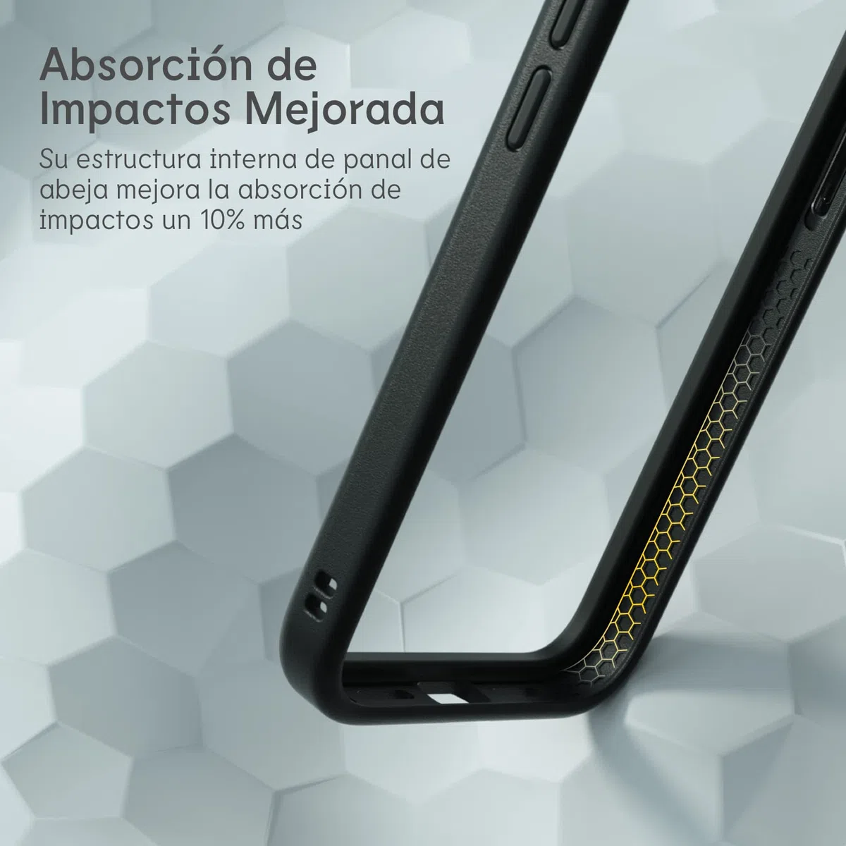 RhinoShield Funda Compatible con [iPhone 14/13 Pro/ 13] Mod NX Protectora Modular sin Placa Trasera, diseño Delgado, a Prueba de Golpes con protección contra caídas de Grado Militar - Verde Camuflaje
