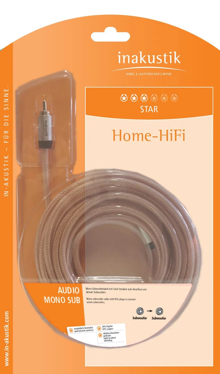In-akustik Star - Cable para subwoofer (2 m)