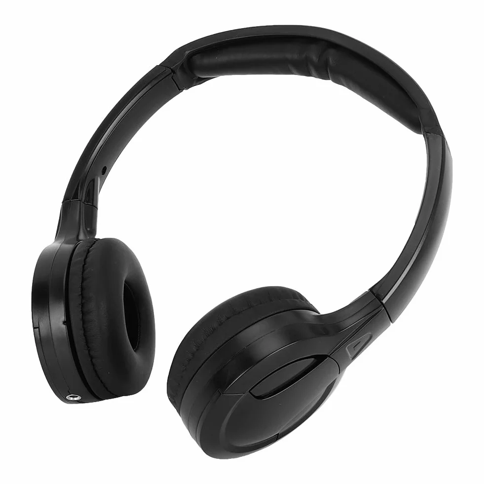 Auriculares para coche, Akozon Auriculares de audio estéreo infrarrojo infrarrojo inalámbrico de 2 canales para DVD para reposacabezas