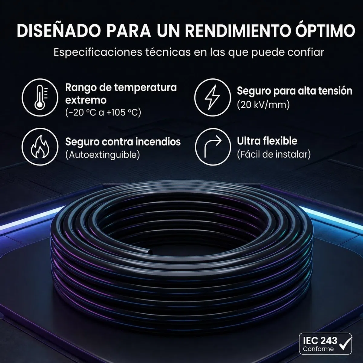 AUPROTEC Funda de Cable Negra 16mm x 10m I PVC Flexible y Aislante I protección para Cables en Uso automotriz y eléctrico I Negro