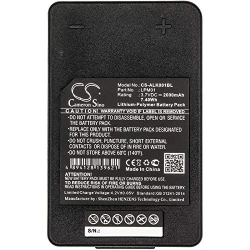TECHTEK Batería 2000mAh Compatible con [Autec] LK Neo, R0BATT00E13A0 sustituye LPM00LI, LPM01, LPM01LI, R0BATT00E10A0 FBA