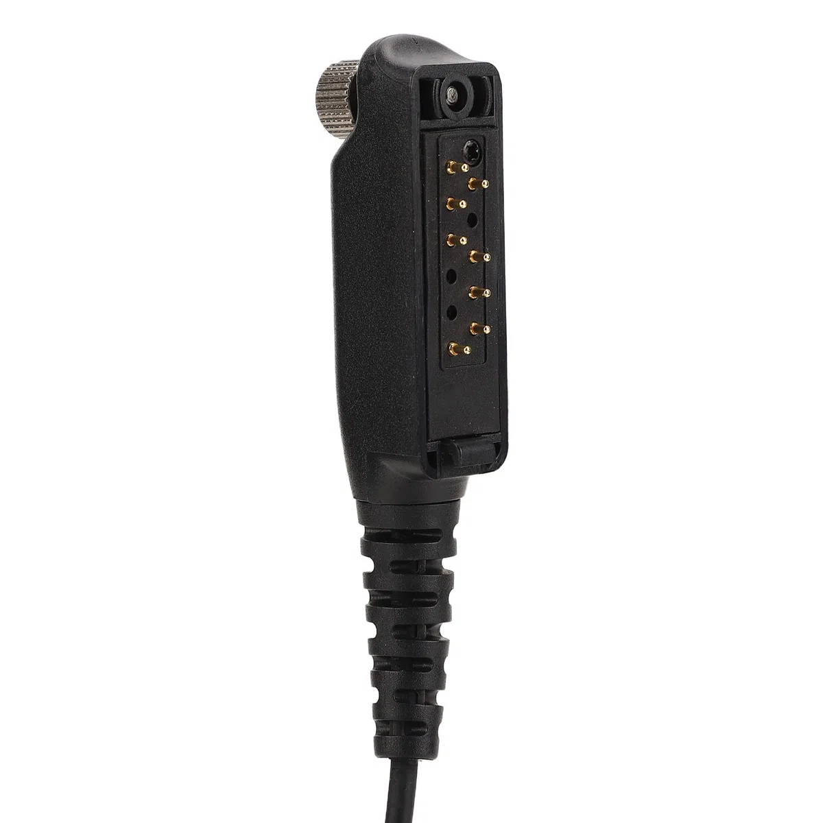 Yunseity Auricular en Forma de G con Micrófono PTT para Sepura STP8000 STP8030 STP8035 STP8038 STP9000 Walkie Talkies, Auricular con Micrófono PTT Manos Libres