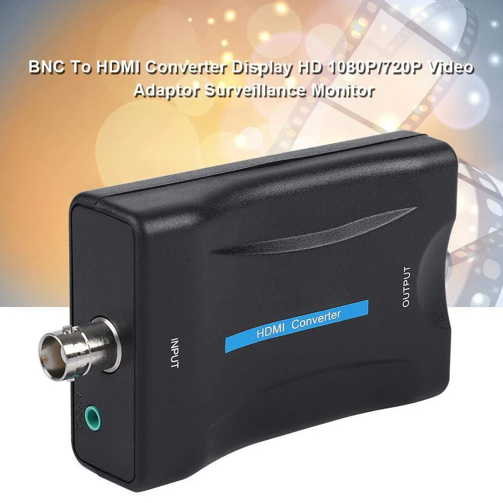 Topiky DC 5V BNC a HDMI Adaptador convertidor Pantalla HD 1080P/720P Video Adaptador Monitor de vigilancia