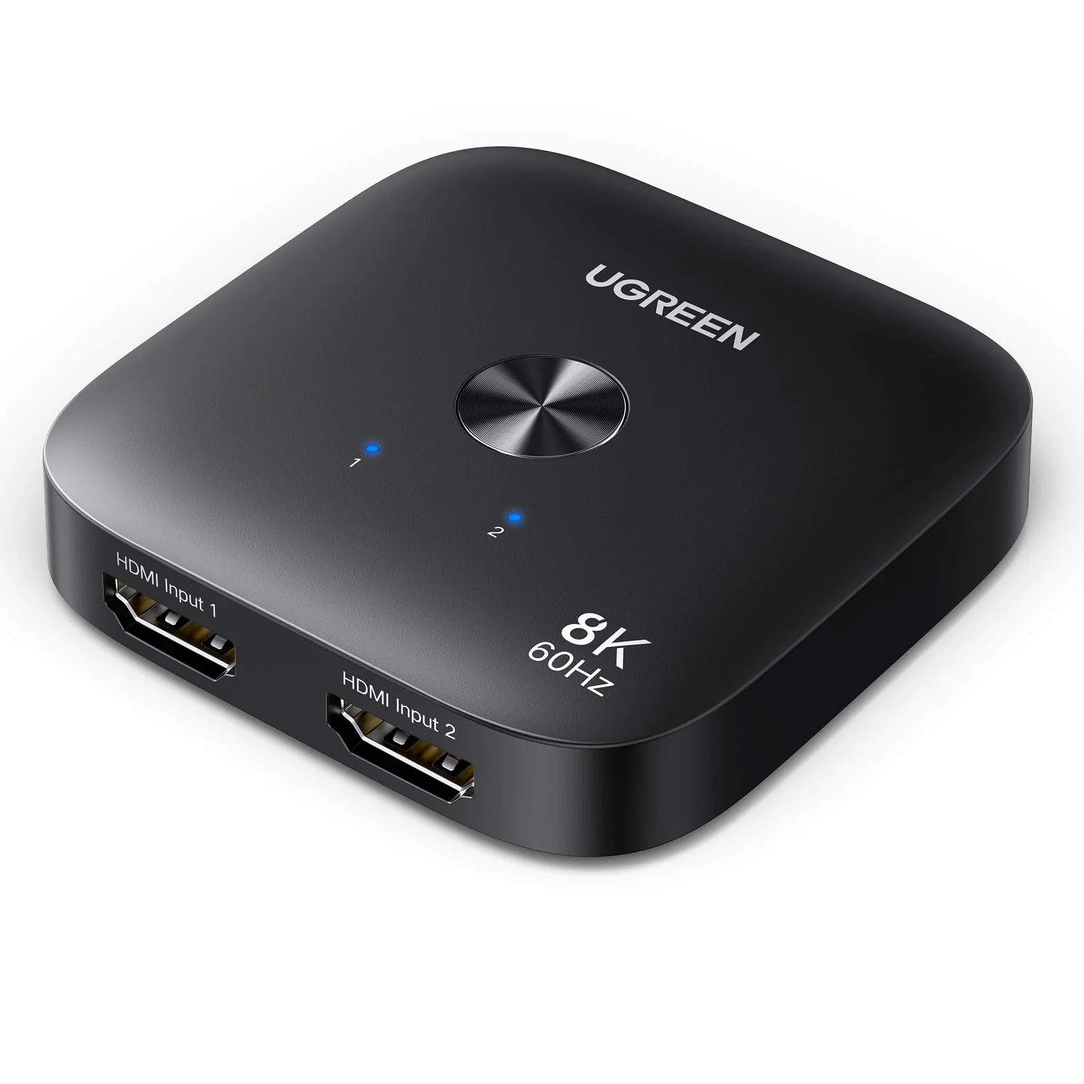 UGREEN Switch HDMI 2.1 8K 60Hz 4K 240Hz 2 Entradas 1 Salida Conmutador HDMI Alta Resolución Soporta HDR VRR Dolby Atmos Compatible con PC PS5 PS4 Xbox One Serie X TV Box Proyector Monitor
