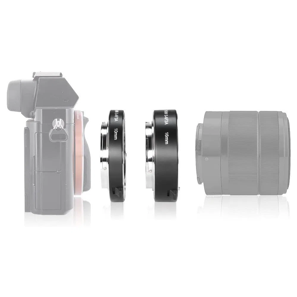 Hersmay Aros intermedios macro para cámaras Sony E-Mount A1 A7C A7IV A9 A6600 A6500 A6400 A6300 A6000 A6100 A6600 A5100 A5000 NEX-C3 A7 R A7S II. Cámara III IV A9 II.