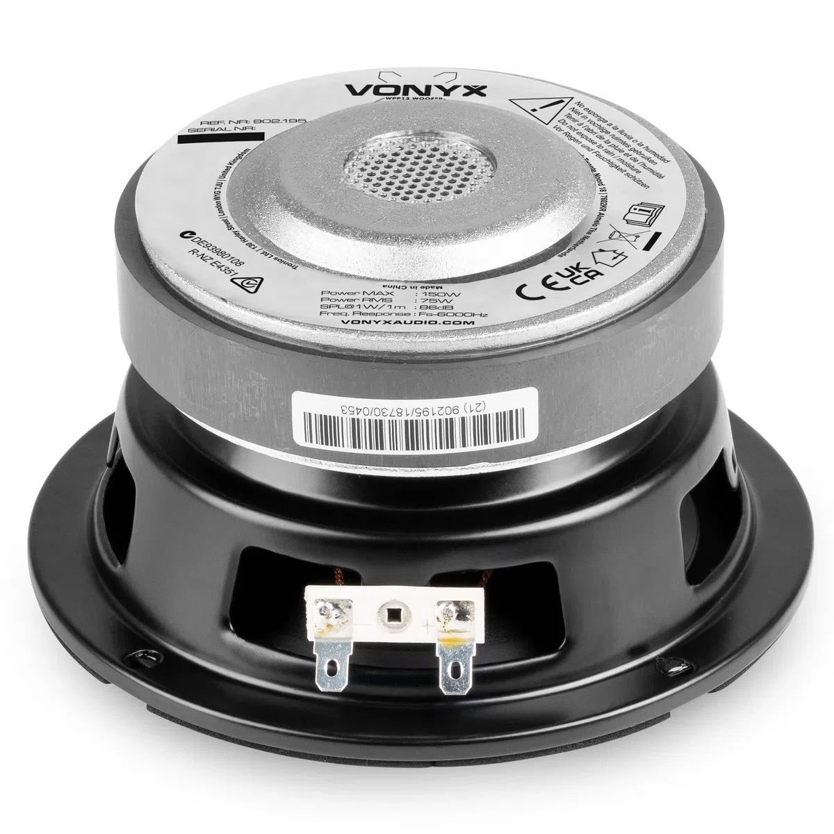 Fenton WPP13 - Woofer de 13 cm (5,25"), 150W máx., suspensión de Espuma, Bobina Resistente al Calor, Recambio Ideal para Altavoces HiFi o Montaje de Sistemas de Sonido Personalizados