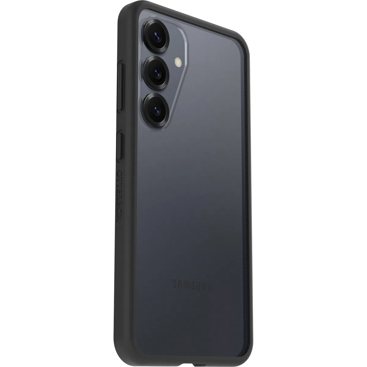 Funda para Samsung Galaxy S25 OtterBox React Series,Resistente a Golpes y caídas,Ultra-Fina, Protectora,Testada con los estándares Militares anticaídas, Transparente/Negro