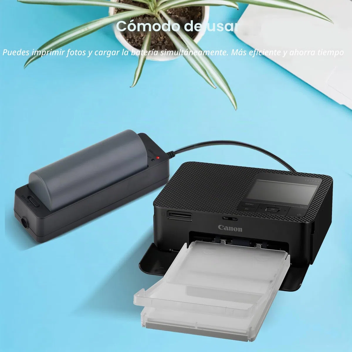 Cargador de batería para impresora Canon Selphy NB-CP1L CP-100 CP-200 CP-300 CP400 CP510 CP600 CP1000 CP1500 - Adaptador de batería para impresora fotográfica