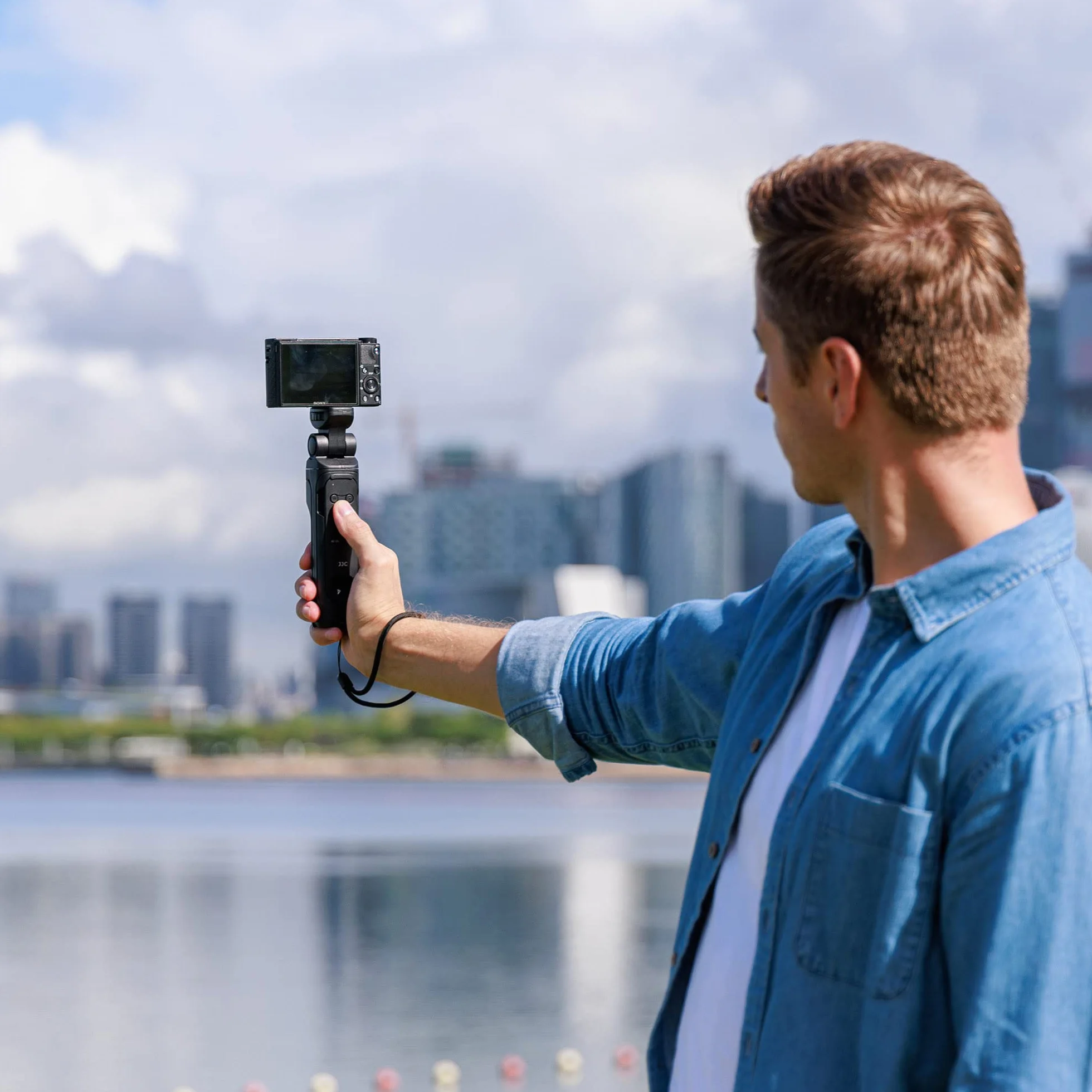 JJC Agarre de Disparo con Mando a Distancia inalámbrico Desmontable reemplazar Sony GP-VPT2BT Handgrip para Sony A1 II ZV-E10 ZV-1 ZV-1F a9 III A9II A7C A7SIII A7R III IV V a6600 a6400 RX100VII