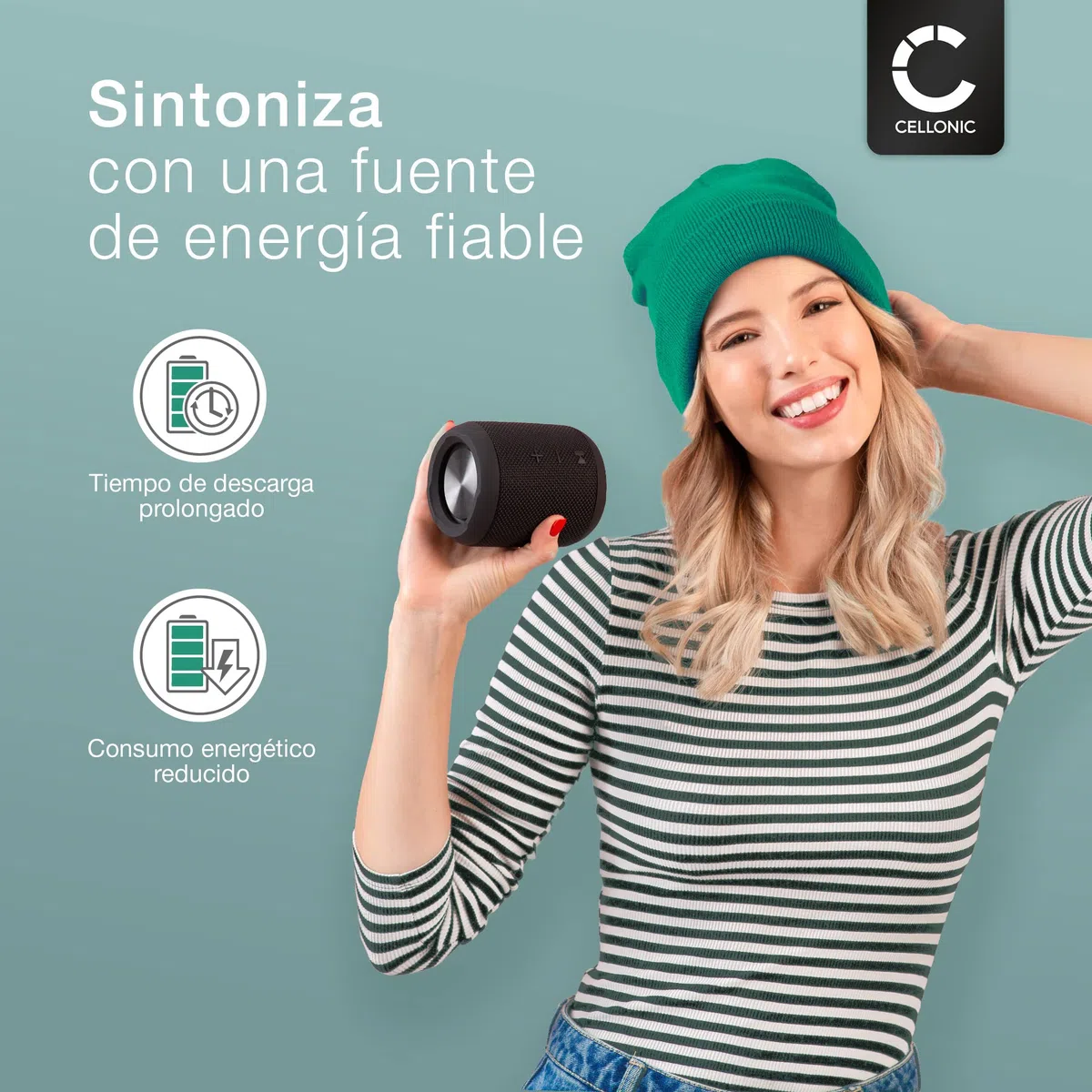 CELLONIC 1x Batería para Altavoz Compatible con JBL Charge 2, Charge 2 Plus, Charge 3 (2015), GSP1029102 - (6000mAh, 3.7V)