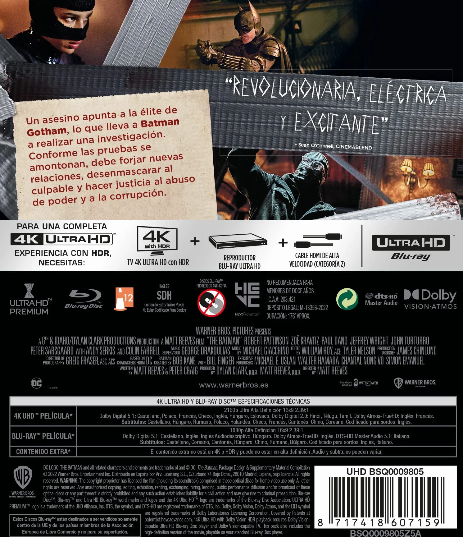 The Batman (4K UHD + Blu-ray) [Blu-ray]