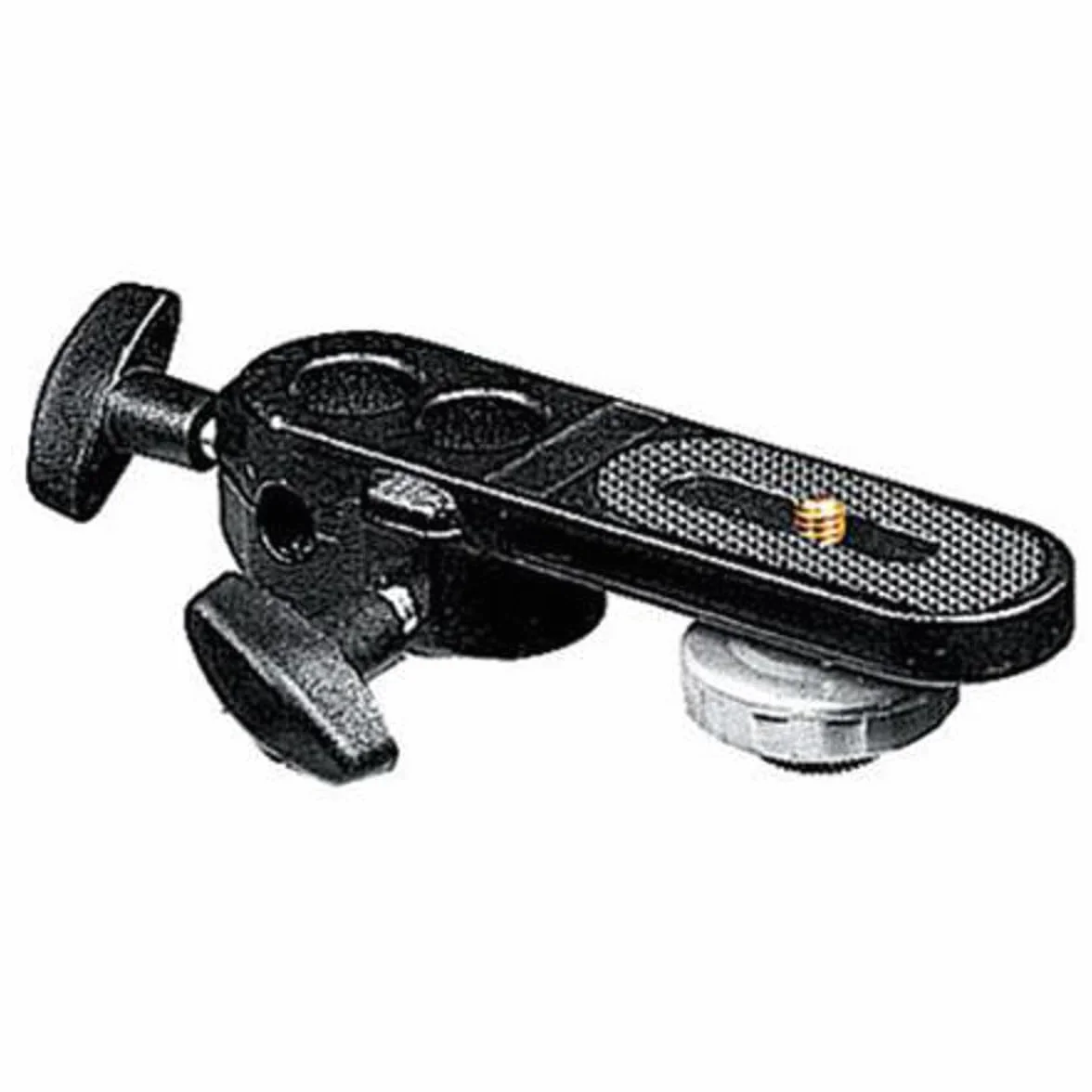 Manfrotto 143BKT - Base de conexión para cámara fotográfica, sólo Zapata, Negro
