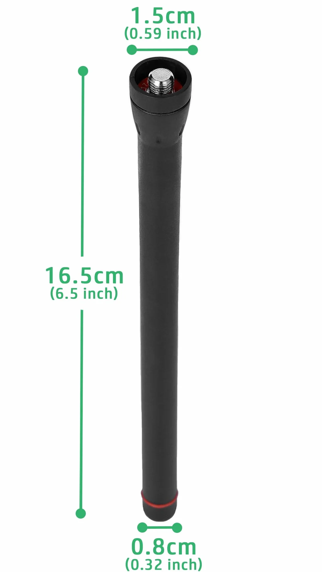 Antena de látigo compatible con radio Icom IC-M3A IC-M25 IC-M31 IC-M33 IC-M35 IC-M37 IC-M93EURO IC-F1000/F2000 Walkie Talkie VHF 136-174MHz FA-SC55V FA-SC58V 6.5 pulgadas cm (5pc) es)