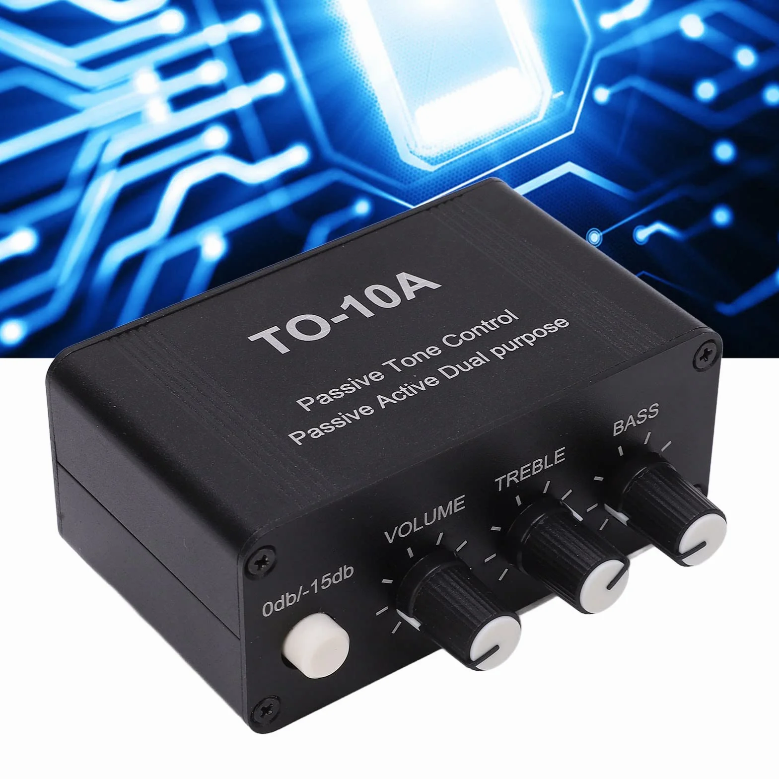 Mini Preamplificador de Audio Estéreo, Mini Preamplificador de Audio Estéreo NE5532 con Entrada/Salida y 3.5mm para DVD, CD, MP3, TV, Teléfonos Móviles, Tocadiscos,