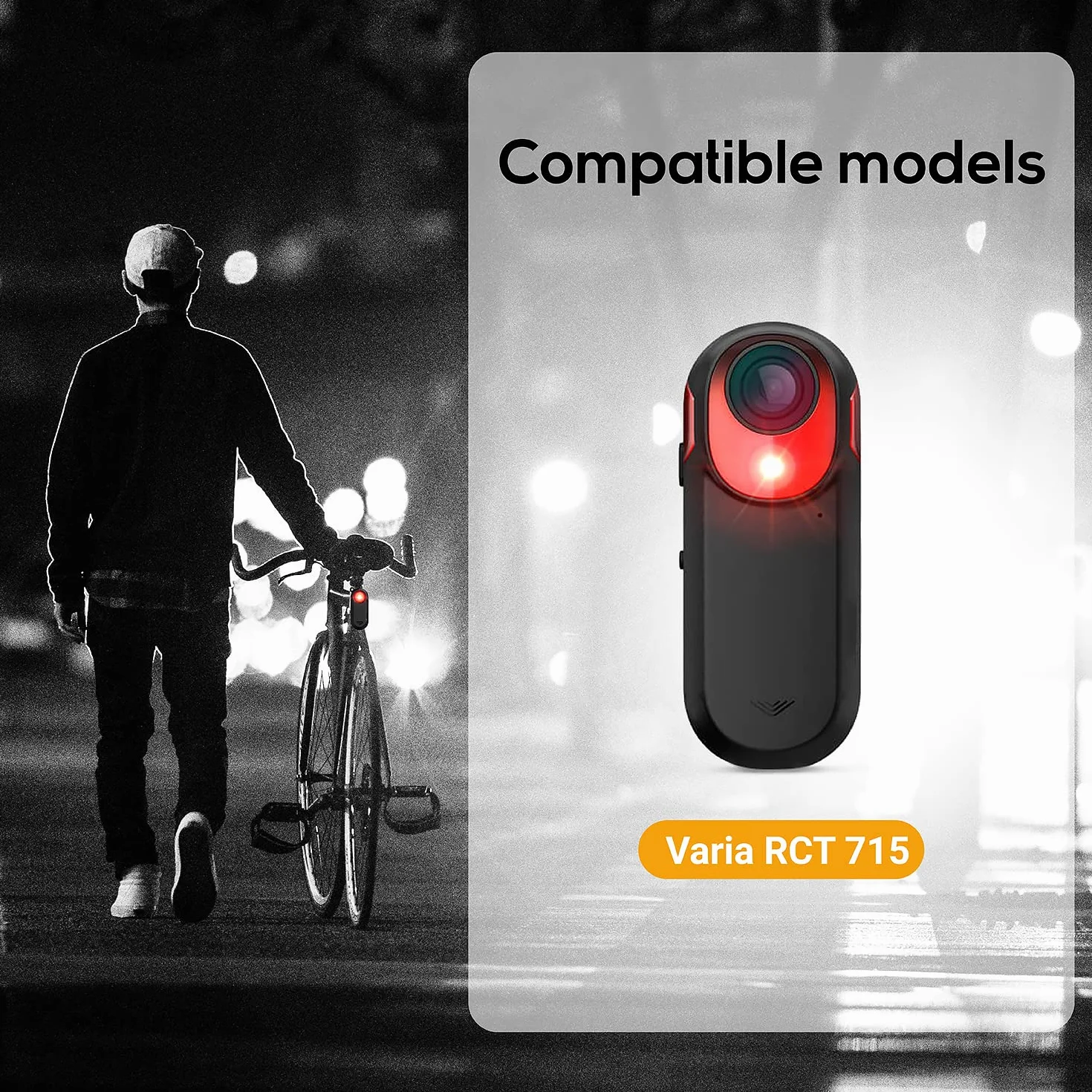 TUSITA Tijas Soporte Compatible con Garmin Varia RCT715 Radar Cámara Luz Trasera - Ajuste de 25.4mm a 35mm, en Forma de D, Tija de Sillín Aero - Accesorios de Ciclismo