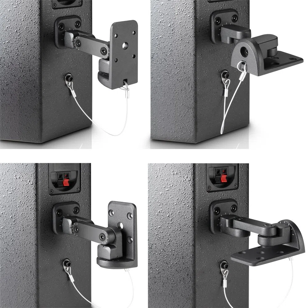 Adam Hall Stands SUWMB 10 B - Soporte de Pared Universal para Bafle con un máximo de 10kg negro