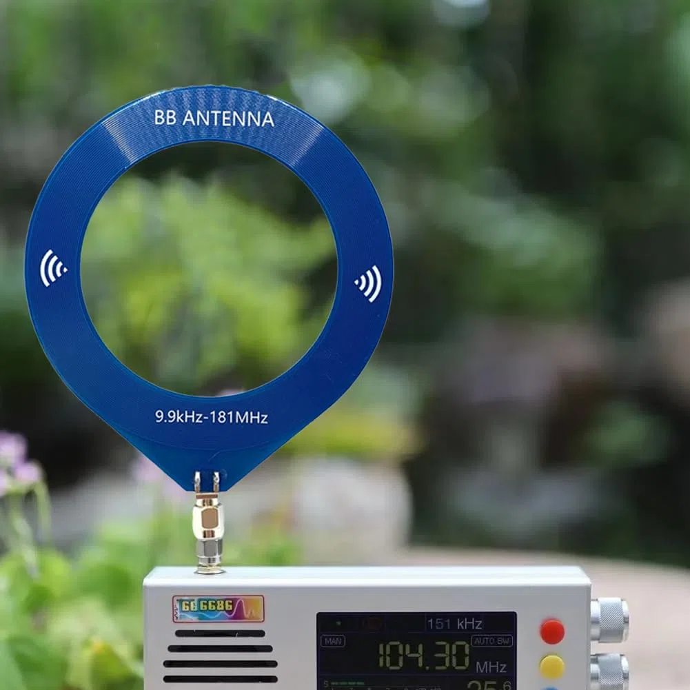 Mini antena, rango de frecuencia de 9,9 kHz a 181 MHz, interfaz de pin SMA para una mejor comunicación por radio