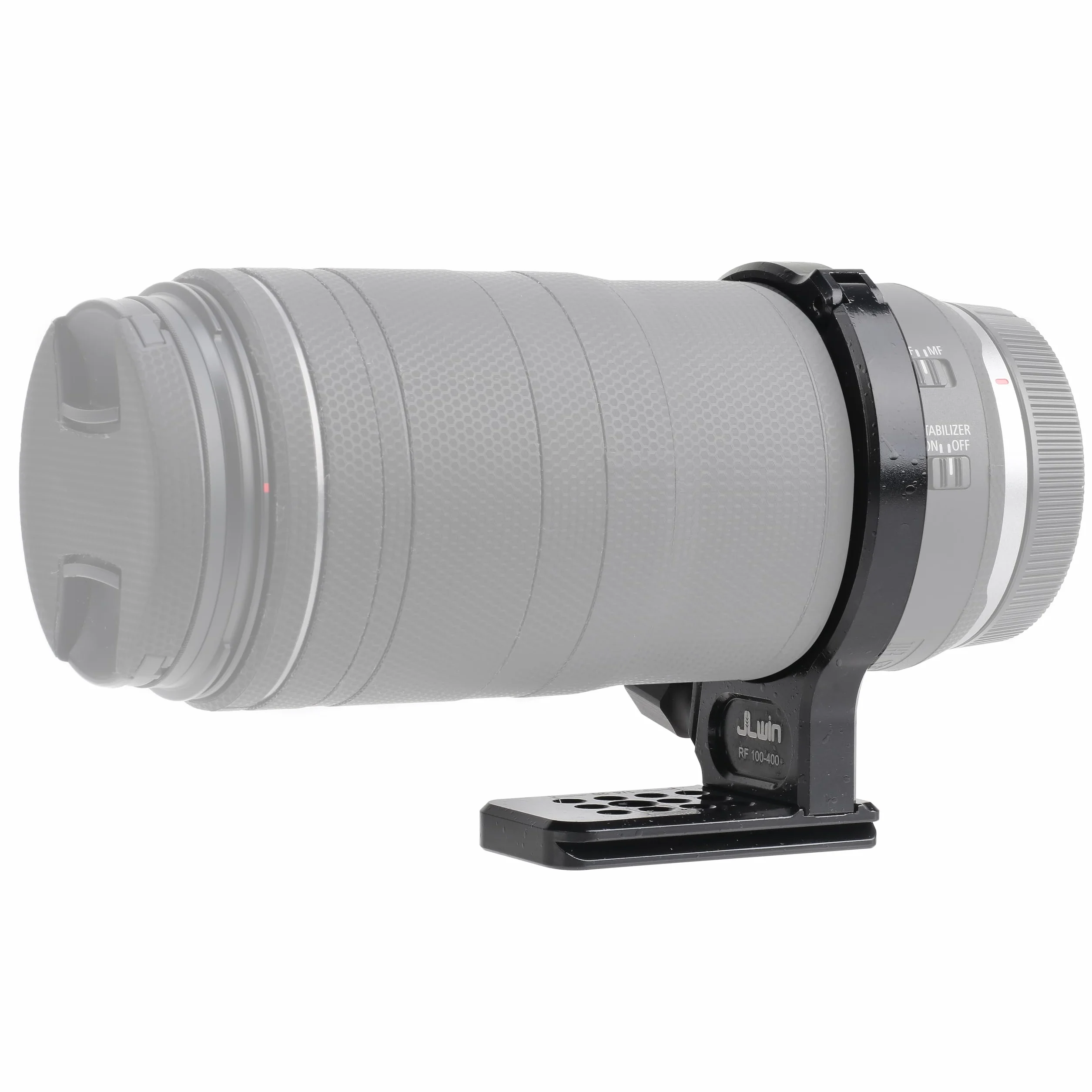 Hersmay Anillo de montaje de collar de trípode para Canon RF 100-400 mm F/5.6-8 es USM lente contemporánea con rosca de 1/4 y 3/8 pulgadas de montaje de tornillo de cola de milano placa de liberación
