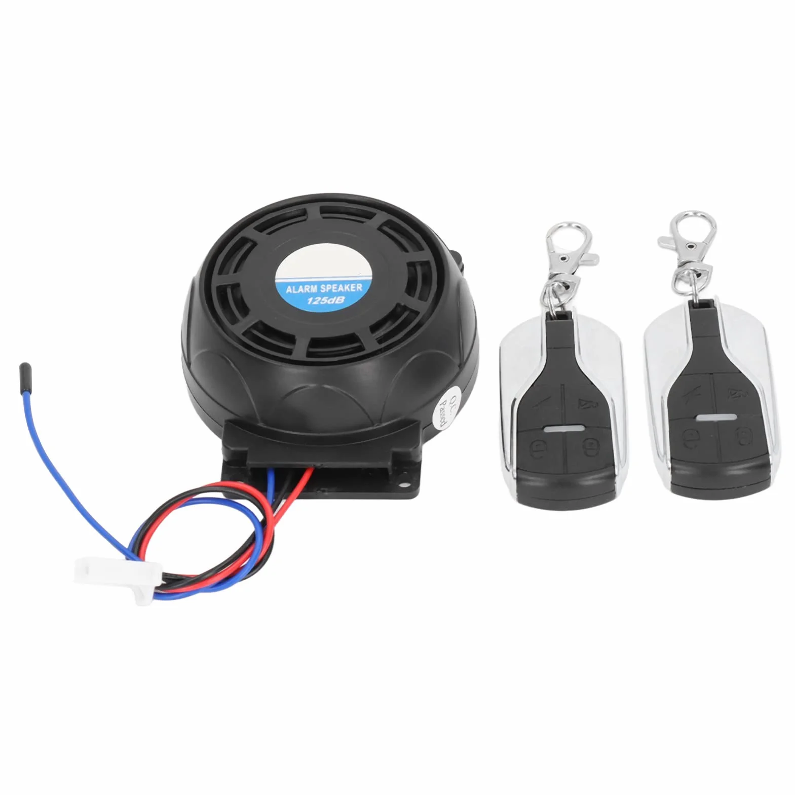 Bediffer Dispositivo Antirrobo para Motocicleta, de Alarma Universal para Motocicleta,2 Controles Remotos,Resistente Al Agua,Sonido Fuerte,Rango de 150 M,Inalámbrico para Scooters