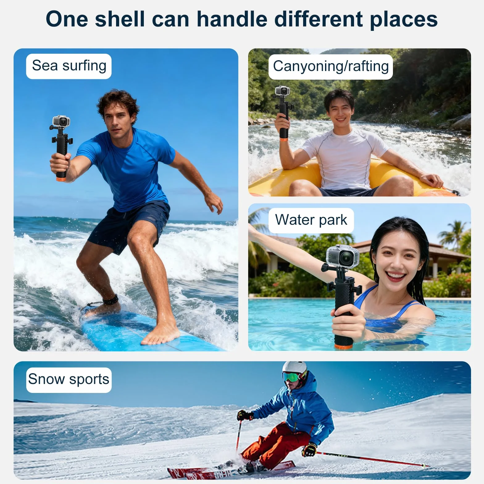 Funda Impermeable para dji Osmo Nano, 45M Estuche de Buceo Carcasa subacuática Funda Protectora Cámara Waterproof Case Dive Case Accesorios para dji Osmo Nano Cámara