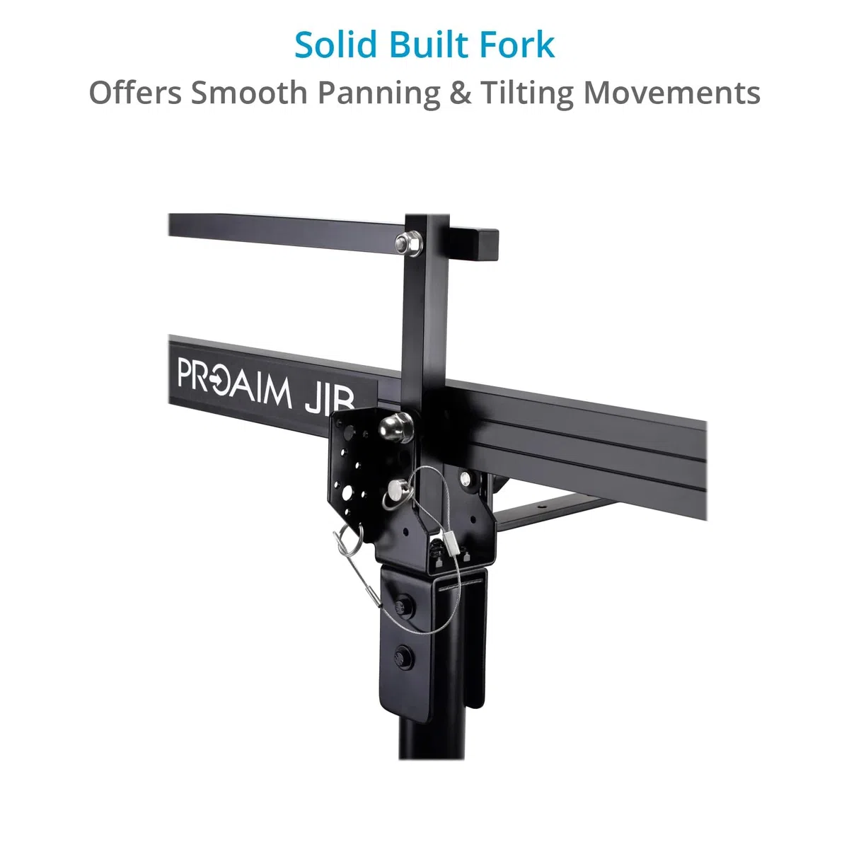 Grúa Pluma PROAIM de 2,7 m para cámara de Video con Soporte. para cardanes, Giro e inclinación y Cabezal Fluido. Carga útil de hasta 8 kg (17,6 LB) (P-9-TS)