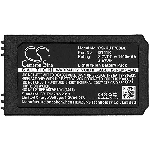 TECHTEK Batería 1100mAh Compatible con [Ikusi] IK2, PUPITRE IK2, T70/2, T70/2 iKontrol, para [Konecranes] Mini Joystick Radio RMJ sustituye BT11K FBA