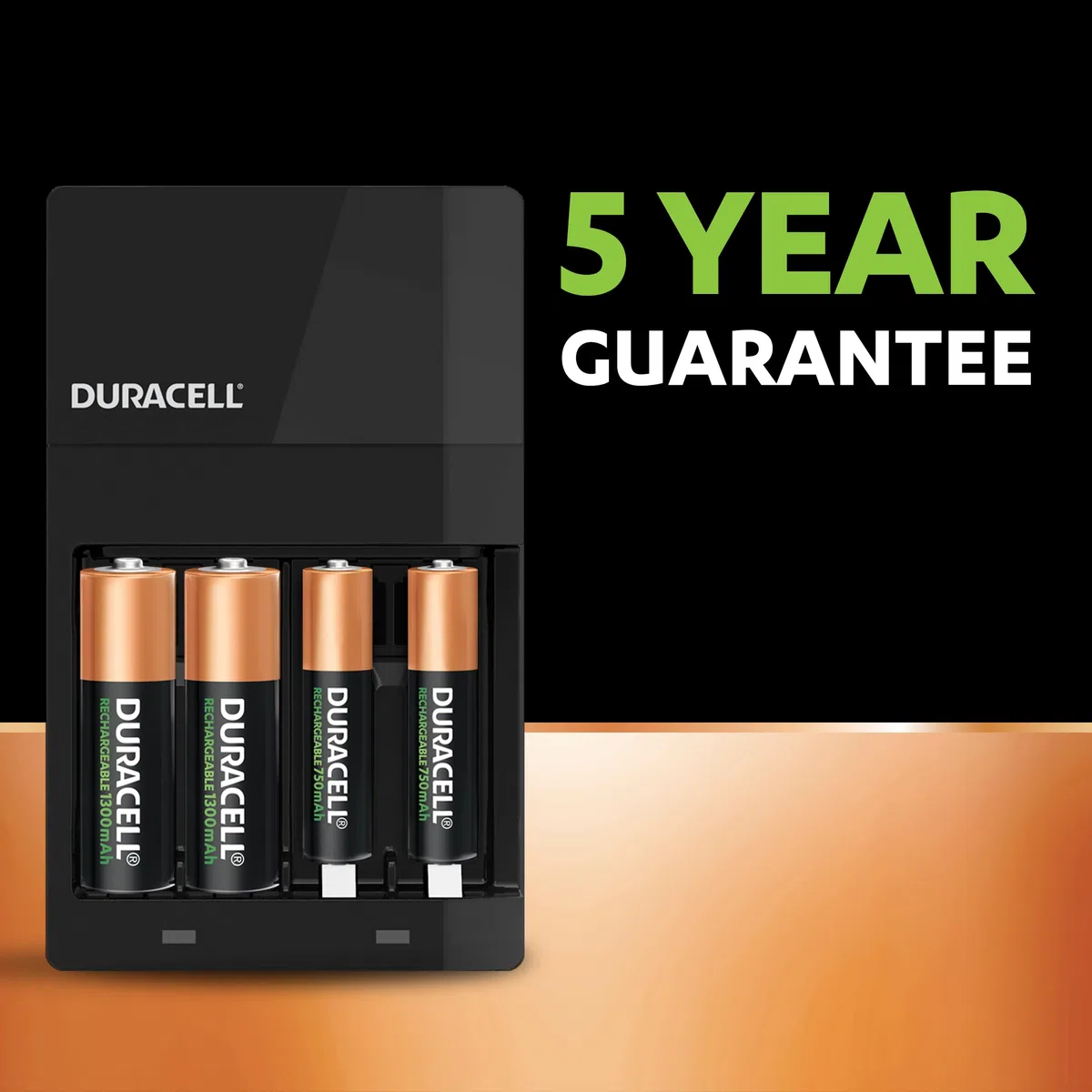 Duracell Cargador de batería de 4 horas con 2 AA y 2 AAA