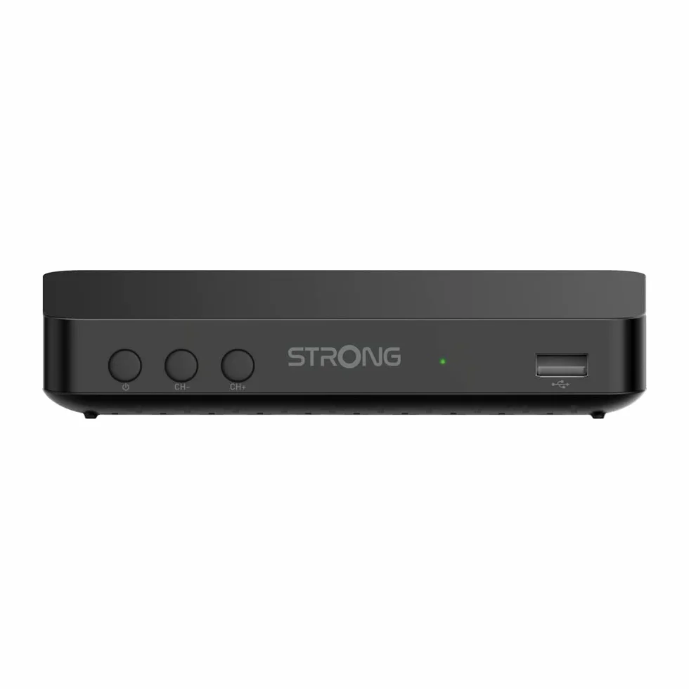 STRONG SRT8208 Decodificador TDT Full HD -DVB-T2 Compatible con HEVC265 - Receptor/sintonizador TV con función de grabadora (HDMI, USB, Dolby Digital Plus)