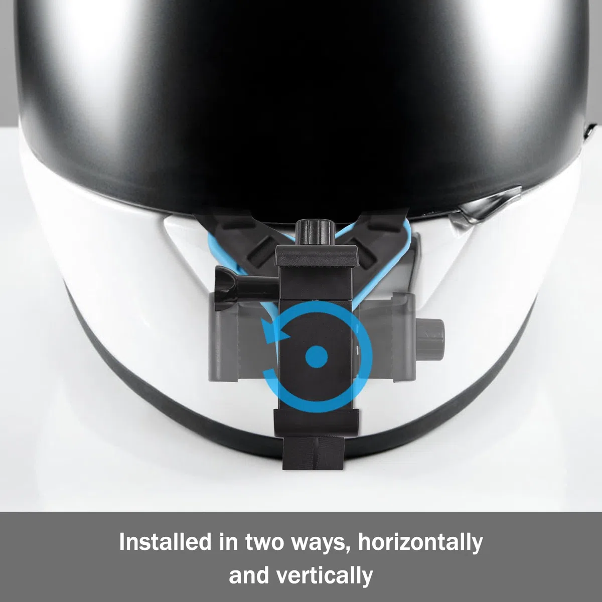 Soporte para Casco para cámara Soporte para Casco para cámara de acción con Adaptador Clip para teléfono móvil Compatible con cámara de acción Hero/Osmo/AKASO