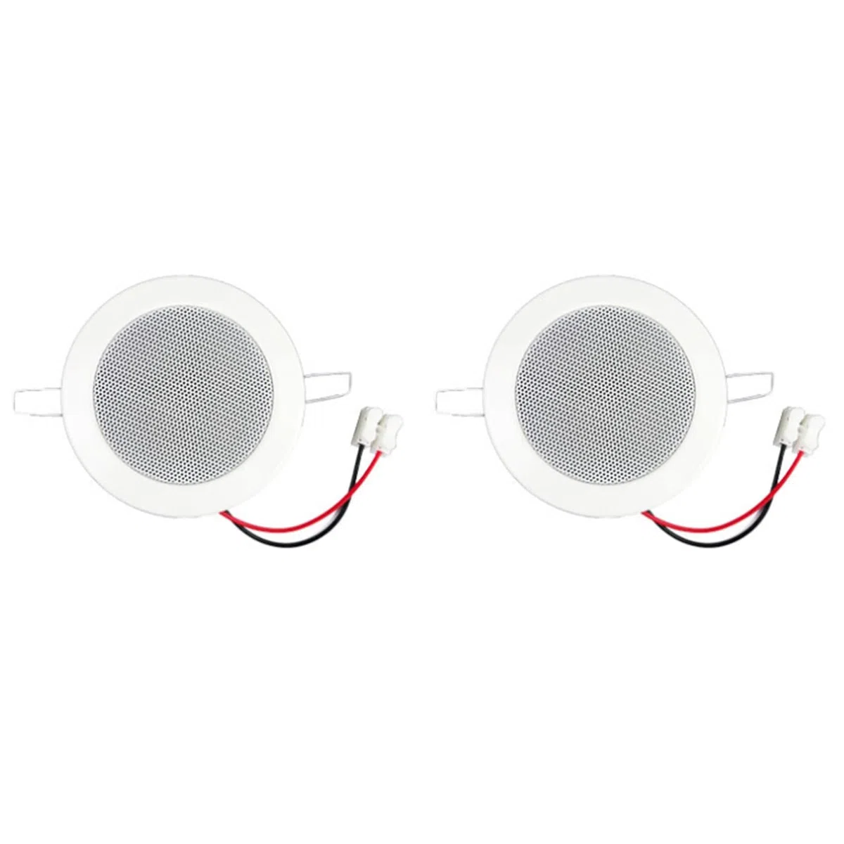2 altavoces pasivos de techo de 3 pulgadas, 8 ohmios, 6 W, a prueba de humedad, altavoz de techo con calidad de sonido