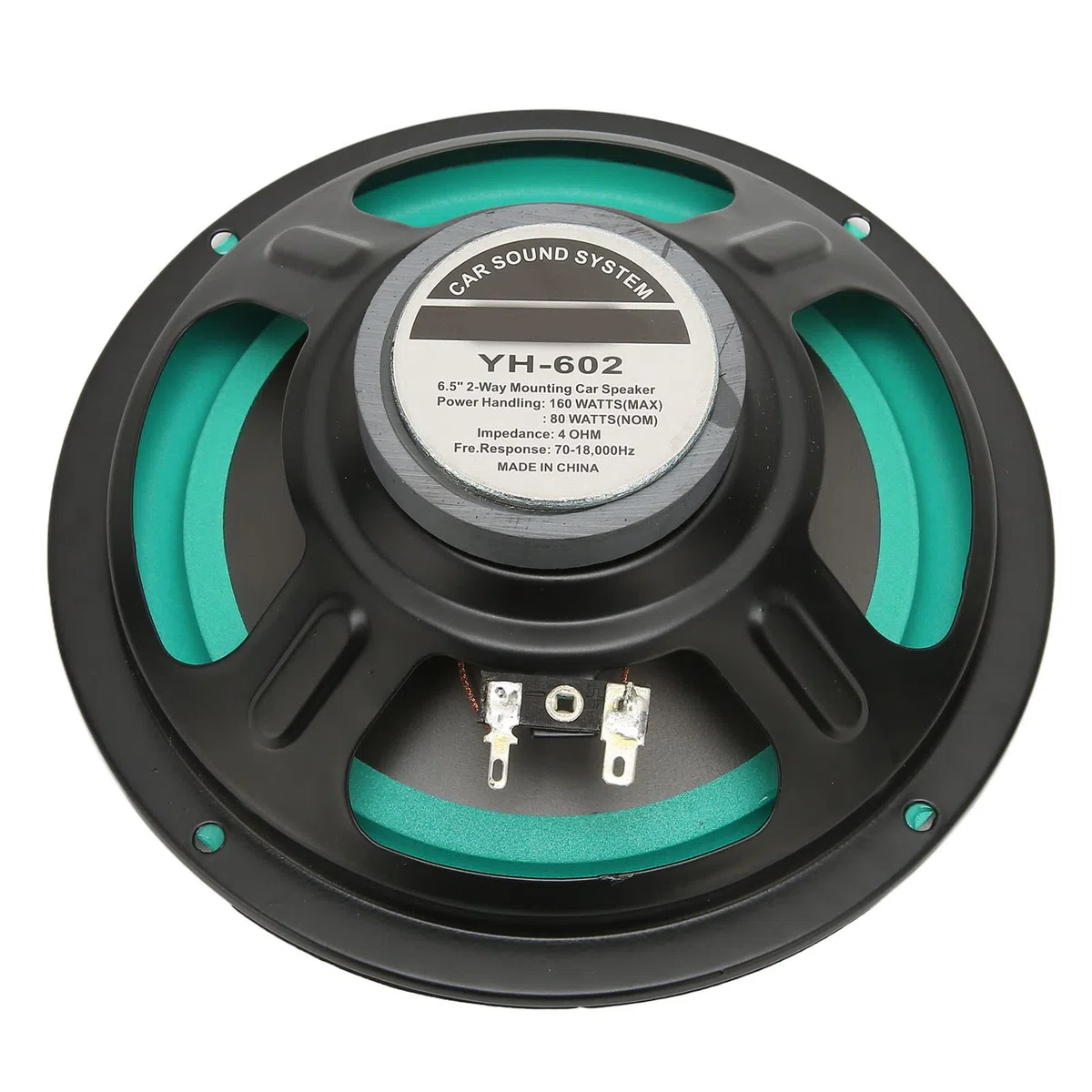 Cuifati Subwoofer de Altavoz de Audio para Automóvil de 6.5 Pulgadas, Sistema de Altavoz de Subwoofer Estéreo con Sonido Envolvente de Graves de Alta Potencia de 160 W 93 DB, 4 Ohmios, Imán de 50 Oz