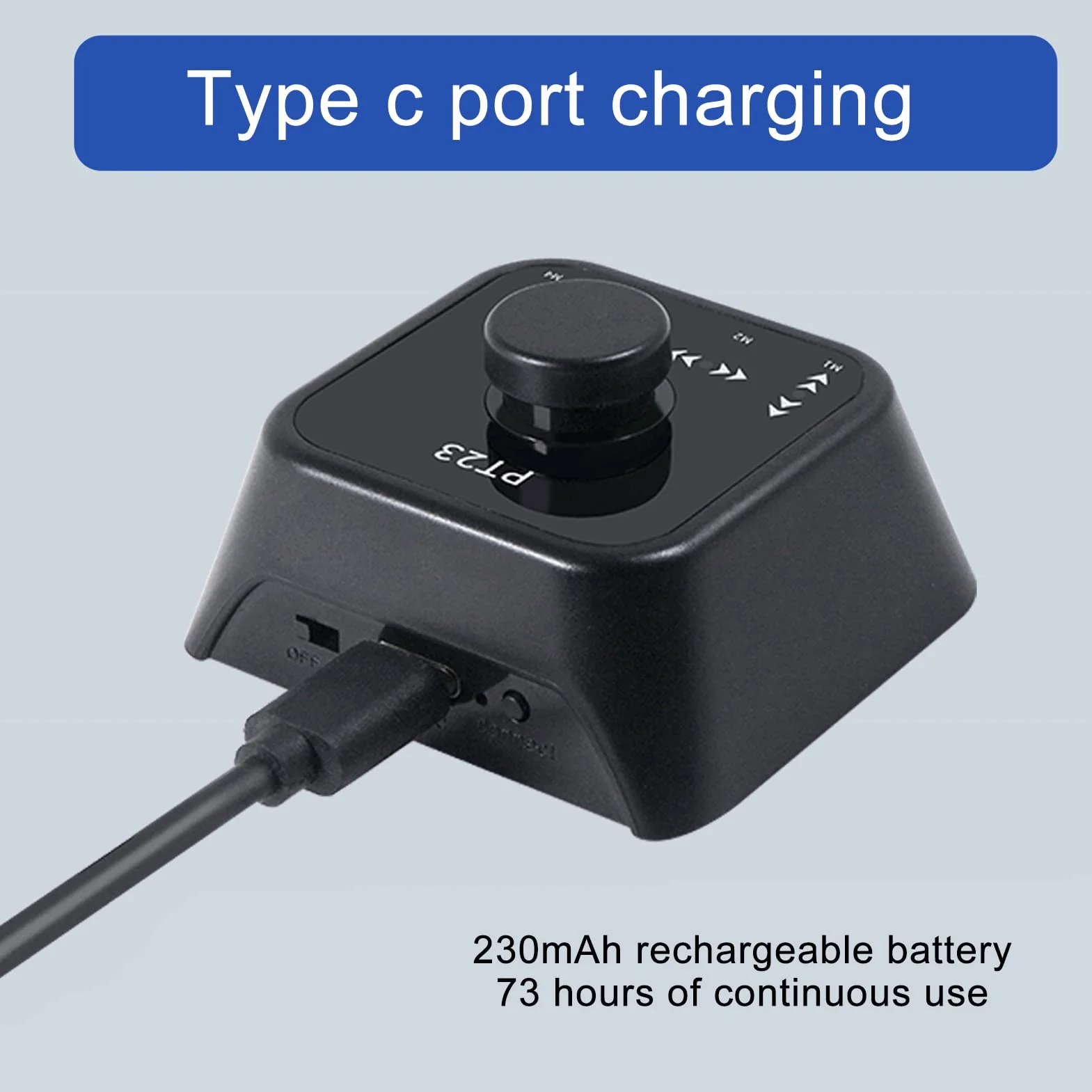 Turner de Página Bluetooth PT23, Interruptor de Llave de Controlador Multimedia Inalámbrico Recargable con Pedal para Teléfono de Computadora (Negro)