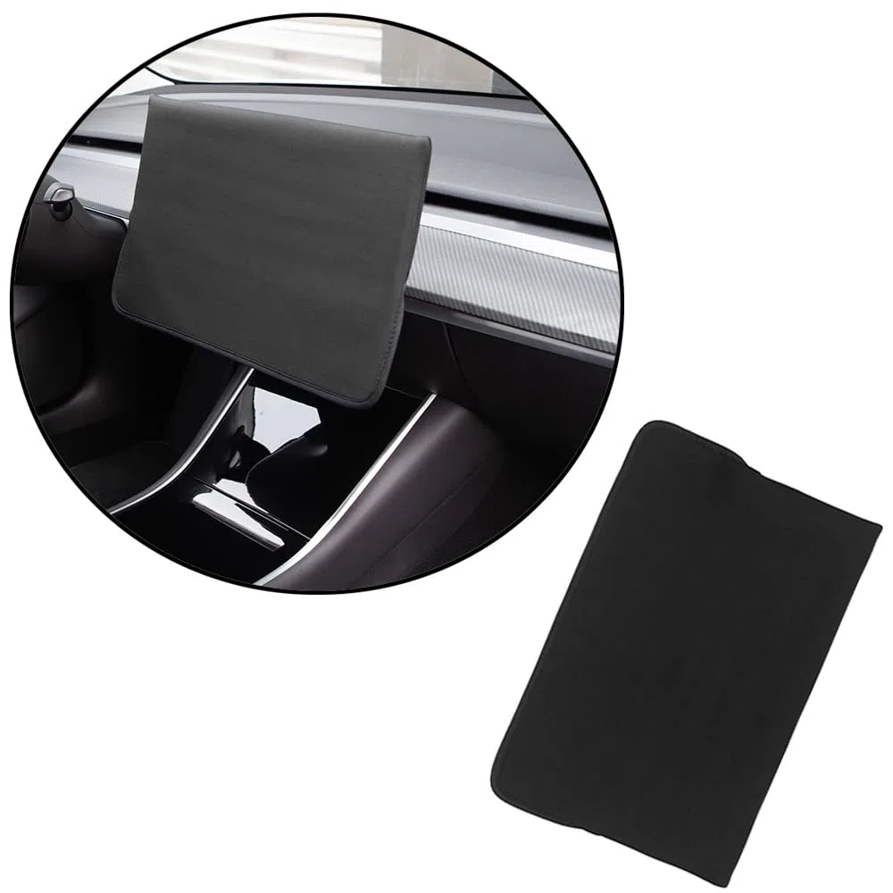 Cubierta de pantalla de control central de coche, impermeable, a prueba de polvo, compatible con Tesla Model Y 2020-2023 Model 3 2017-2023, color blanco