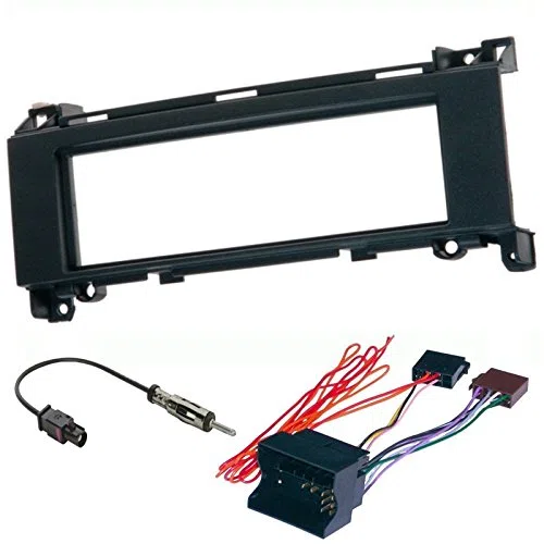 sound-way Kit Montaje Autoradio, Marco 1 DIN Radio para Coche, Adaptador Compatible conMercedes Classe A (W169) 2004-2012 / Classe B(W245) 2005-2011 / Vito (W639) 2006-2014 / Viano (W639) 2006-2014